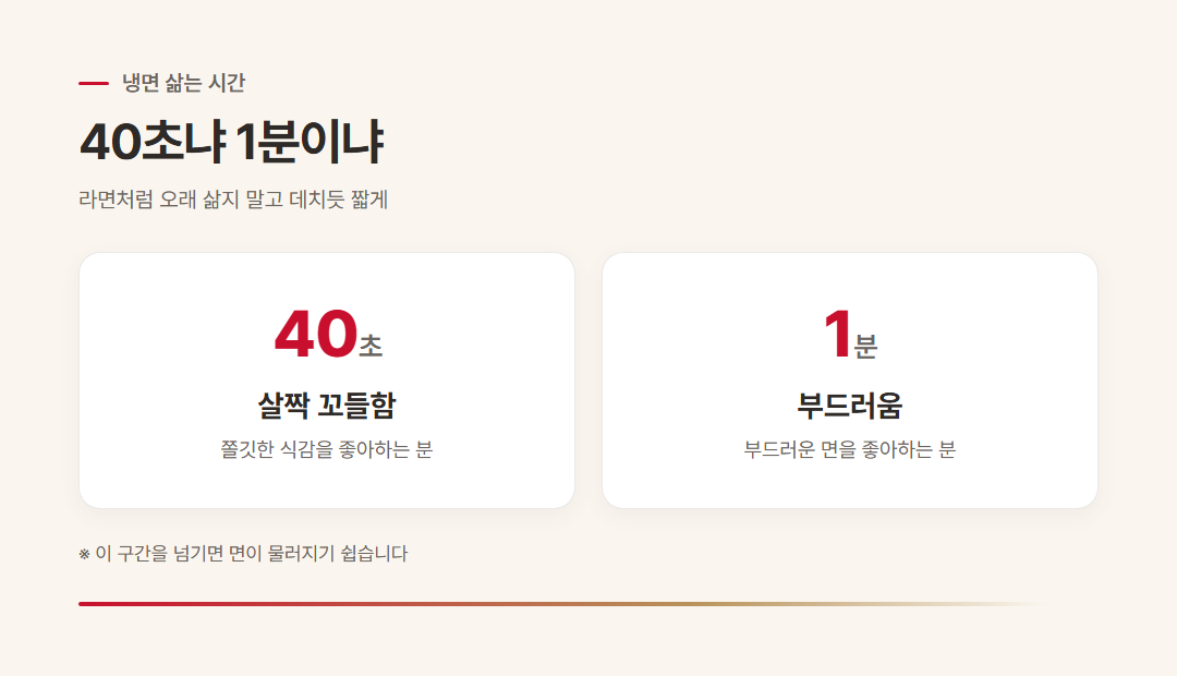 냉면 정보 인포그래픽 1